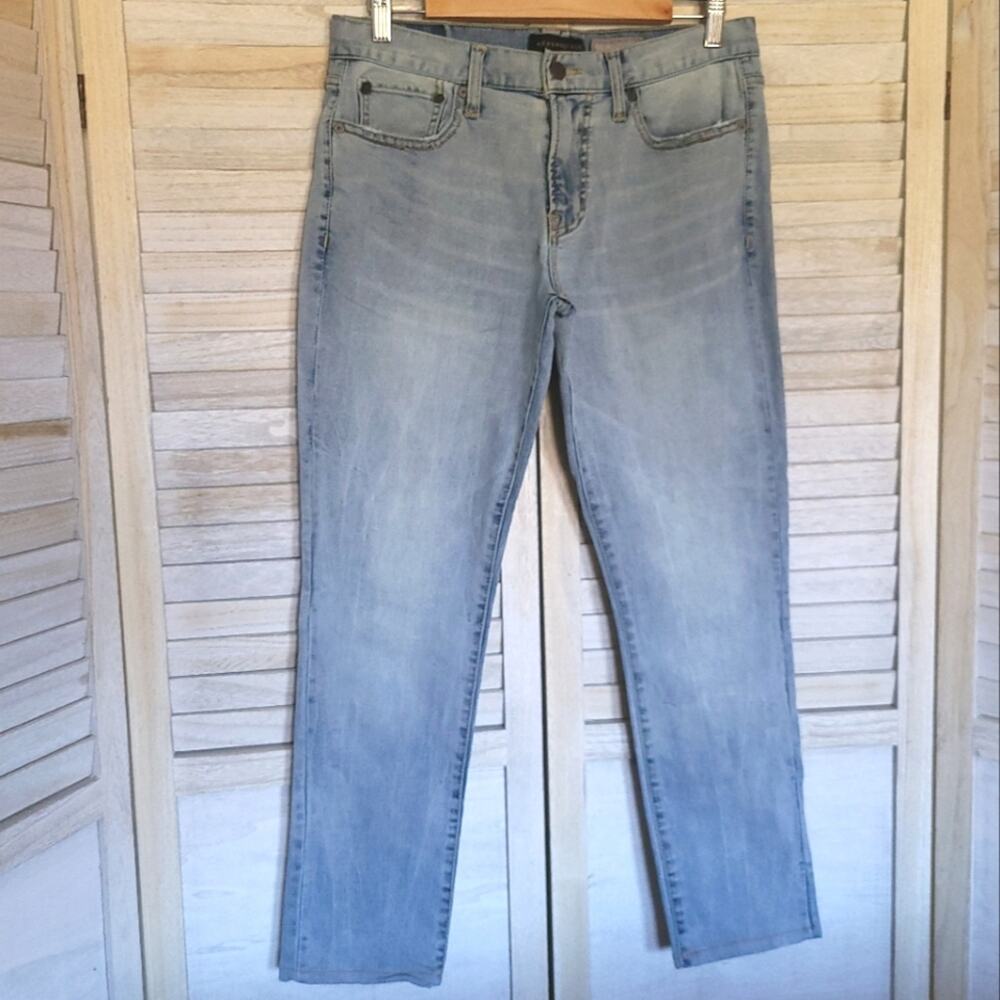 💛3/$15 Aeropostale Mens Slim Taper Jeans 30x30 30 Waist Light Blue Stretch Denim